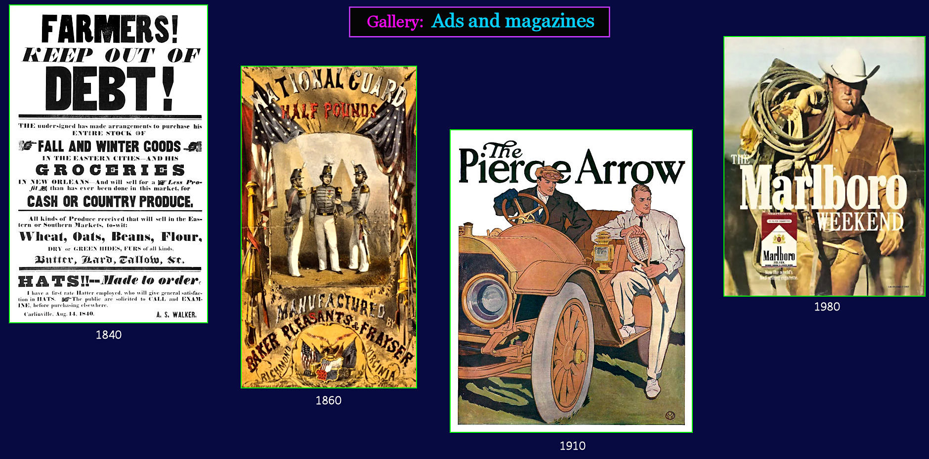 Evolution of advertising, 1840-1980